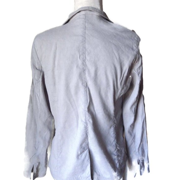 Eileen Fisher Lightweight Linen Jacket/ Pale gray/ Size XS - Picture 4 of 6